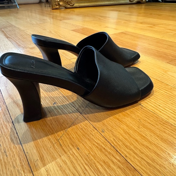 Vince lulu square toe Heeled leather mules - Picture 3 of 7